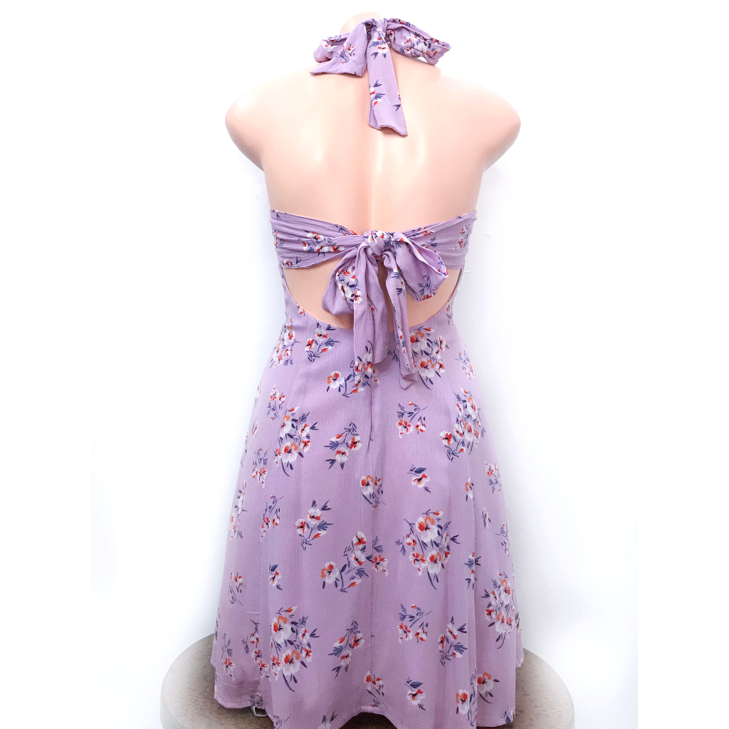 Váy đầm cổ yếm hở lưng F21 xuất khẩu dư