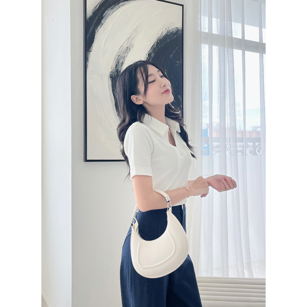 Quần dài tây chạy chỉ zíc zắc 1 line , dây kéo trước chất cotton giả denim  GO4438