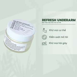BỘT KHỬ MÙI CƠ THỂ thảo mộc tự nhiên kiểm soát mồ hôi THE SECOND LAB khử mùi hôi nách hôi chân