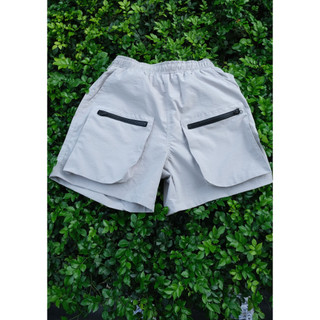 Quần nylon short local brand cao cấp B Brown, quần short vải nylon