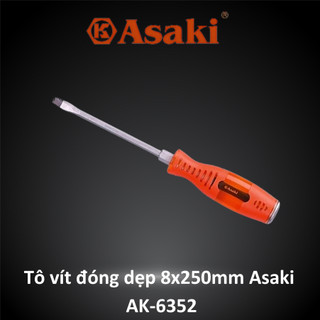 Tô vít đóng dẹp 8x250mm asaki ak-6352