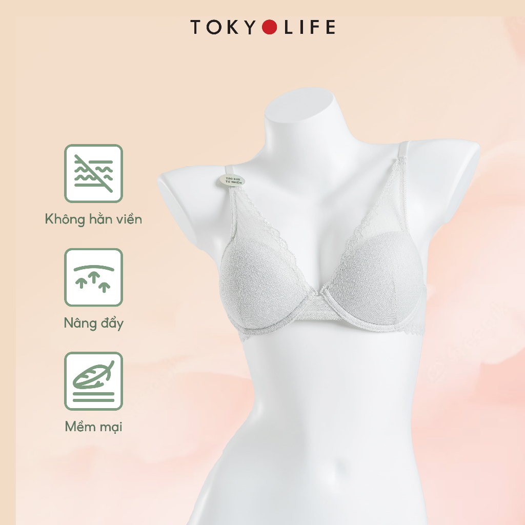 Áo lót Bra NỮ áo ngực có gọng nâng ngực tự nhiên thoáng mát TOKYOLIFE S9BRA012K
