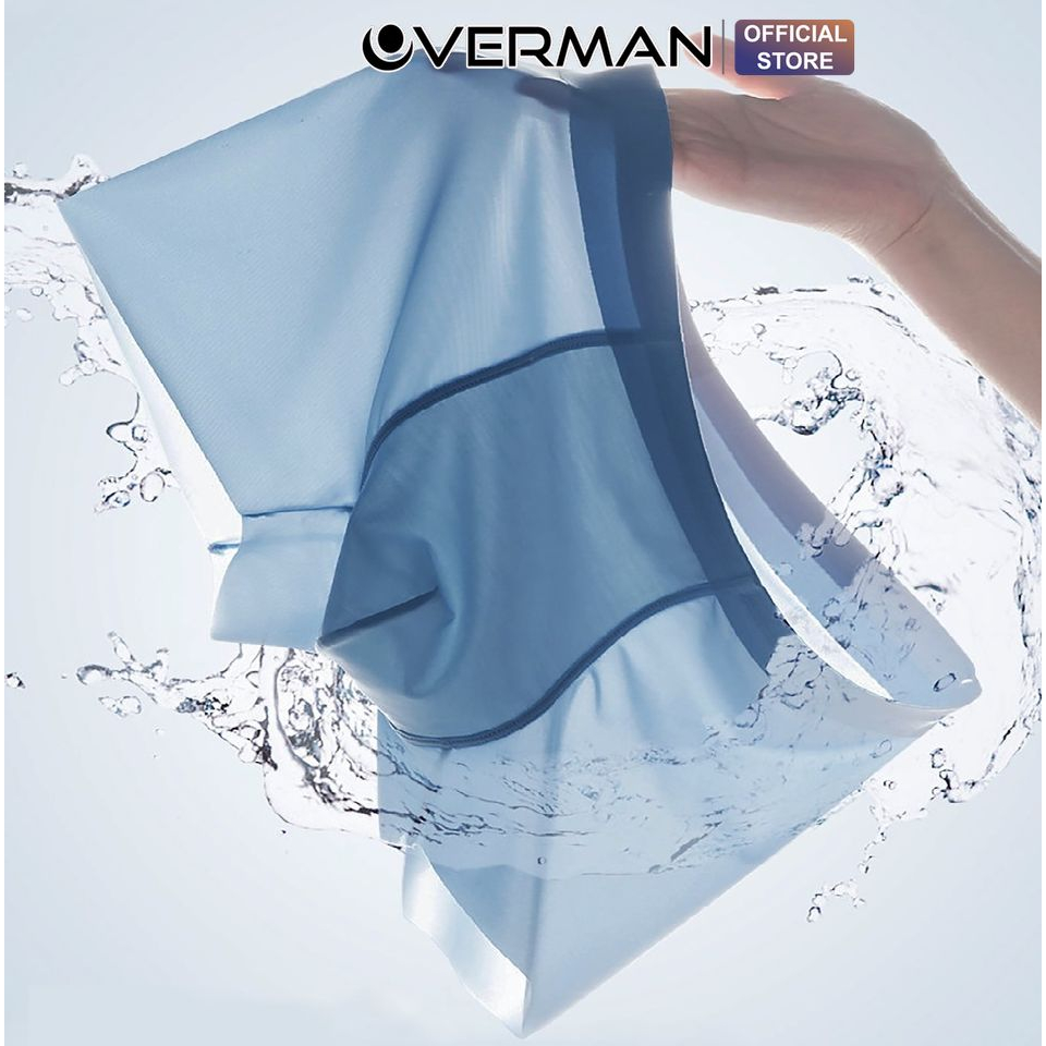 Quần lót nam boxer lụa băng siêu mịn, quần sịp nam cạp to co dãn 4 chiều cao cấp SL02 - OVERMAN