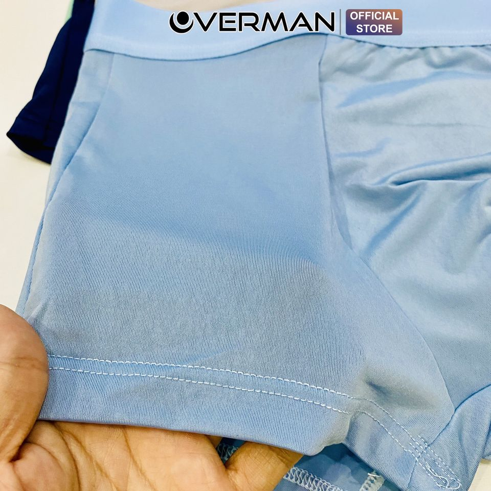 Quần lót nam boxer lụa băng siêu mịn, quần sịp nam cạp to co dãn 4 chiều cao cấp SL02 - OVERMAN