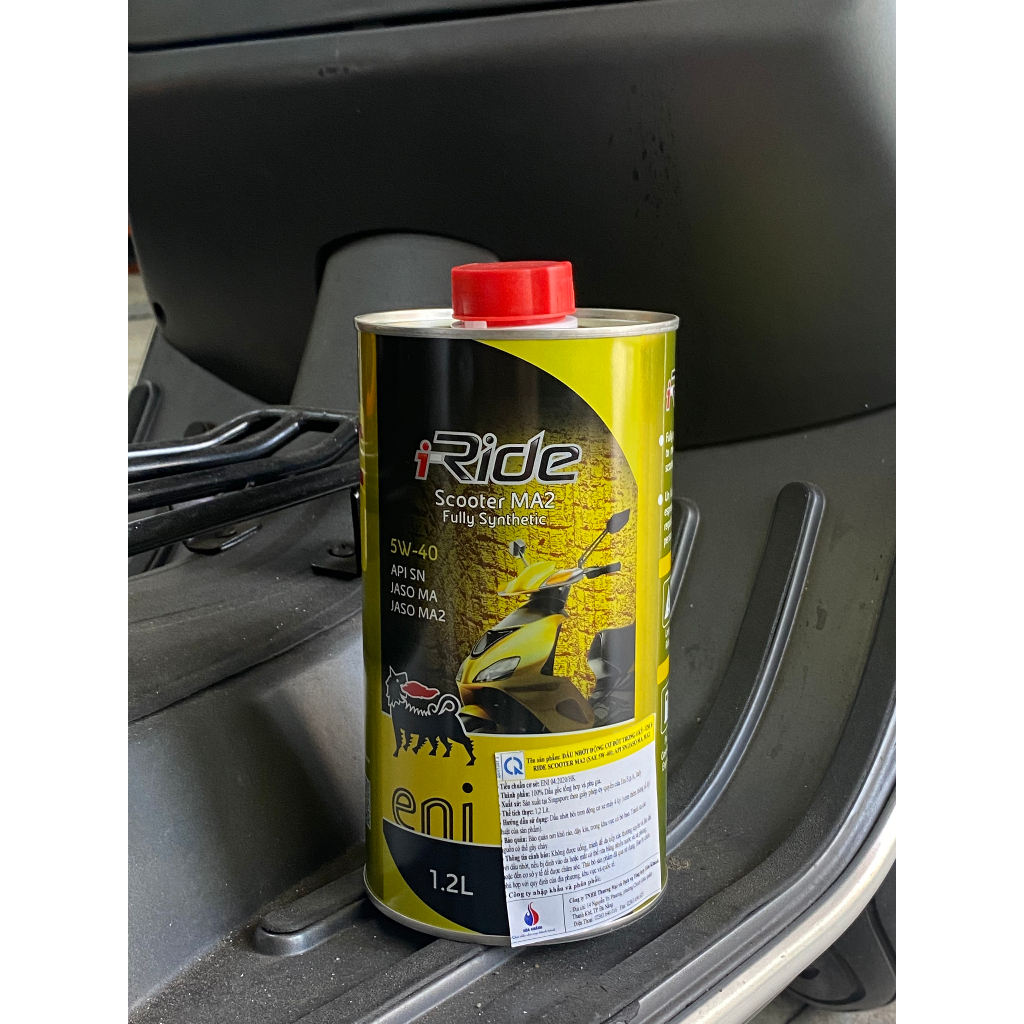 Combo Eni Scooter MA2 5W40 1.2L + Lọc nhớt cho Vespa/Piaggio