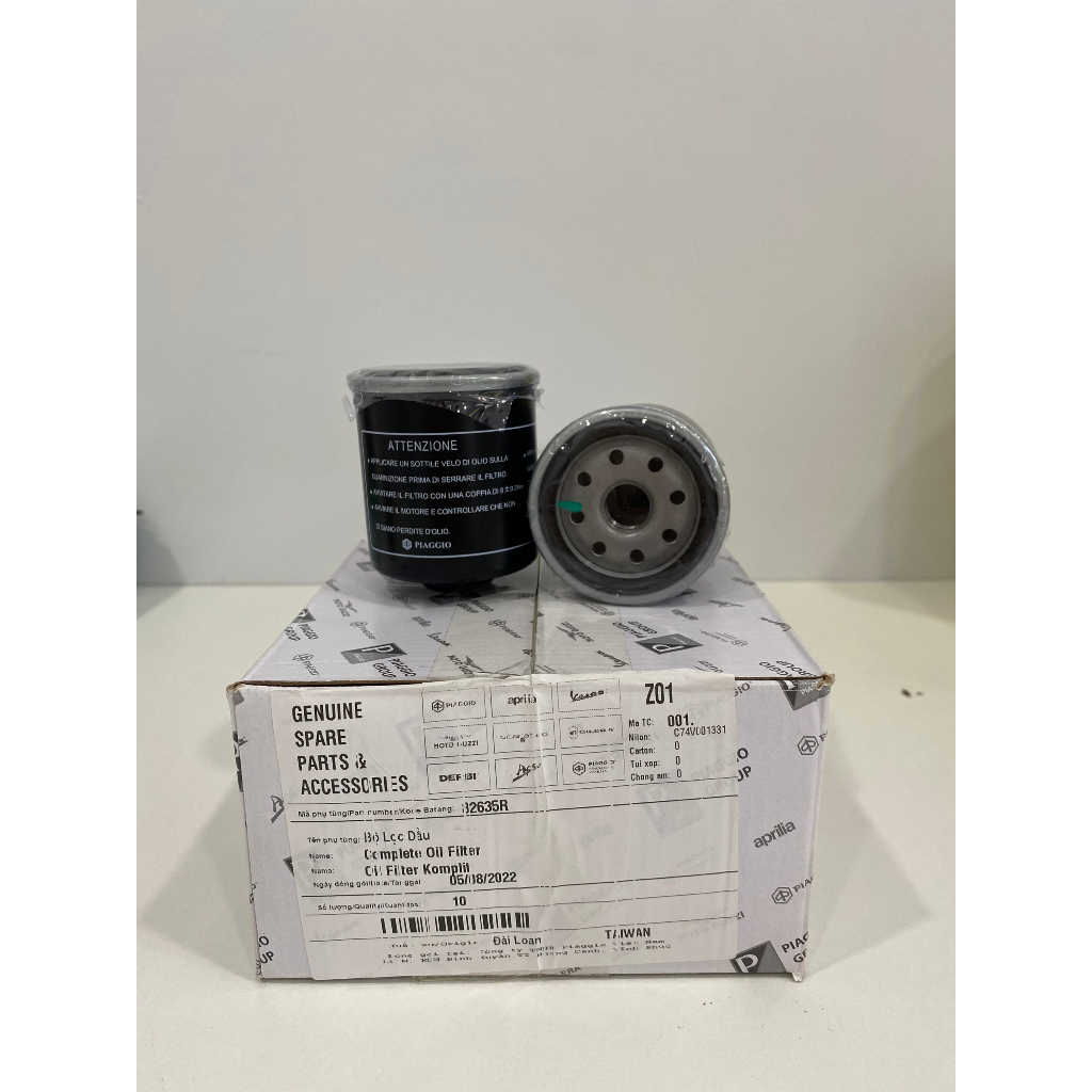 Combo Eni Scooter MA2 5W40 1.2L + Lọc nhớt cho Vespa/Piaggio