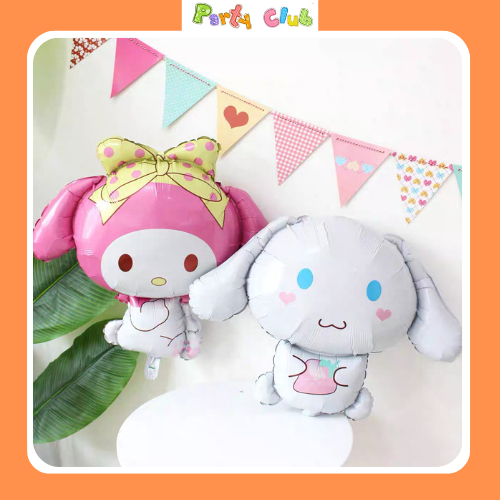 Bóng bay Kuromi Melody Sanrio trang trí sinh nhật cho bé