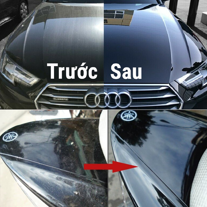 Sáp Phủ Bóng Sơn Ô tô, Xe Máy CERANANO620 Làm Đẹp Xe - Đánh Bóng Sơn Xe Chống Bụi Bẩn Kèm Khăn Lau
