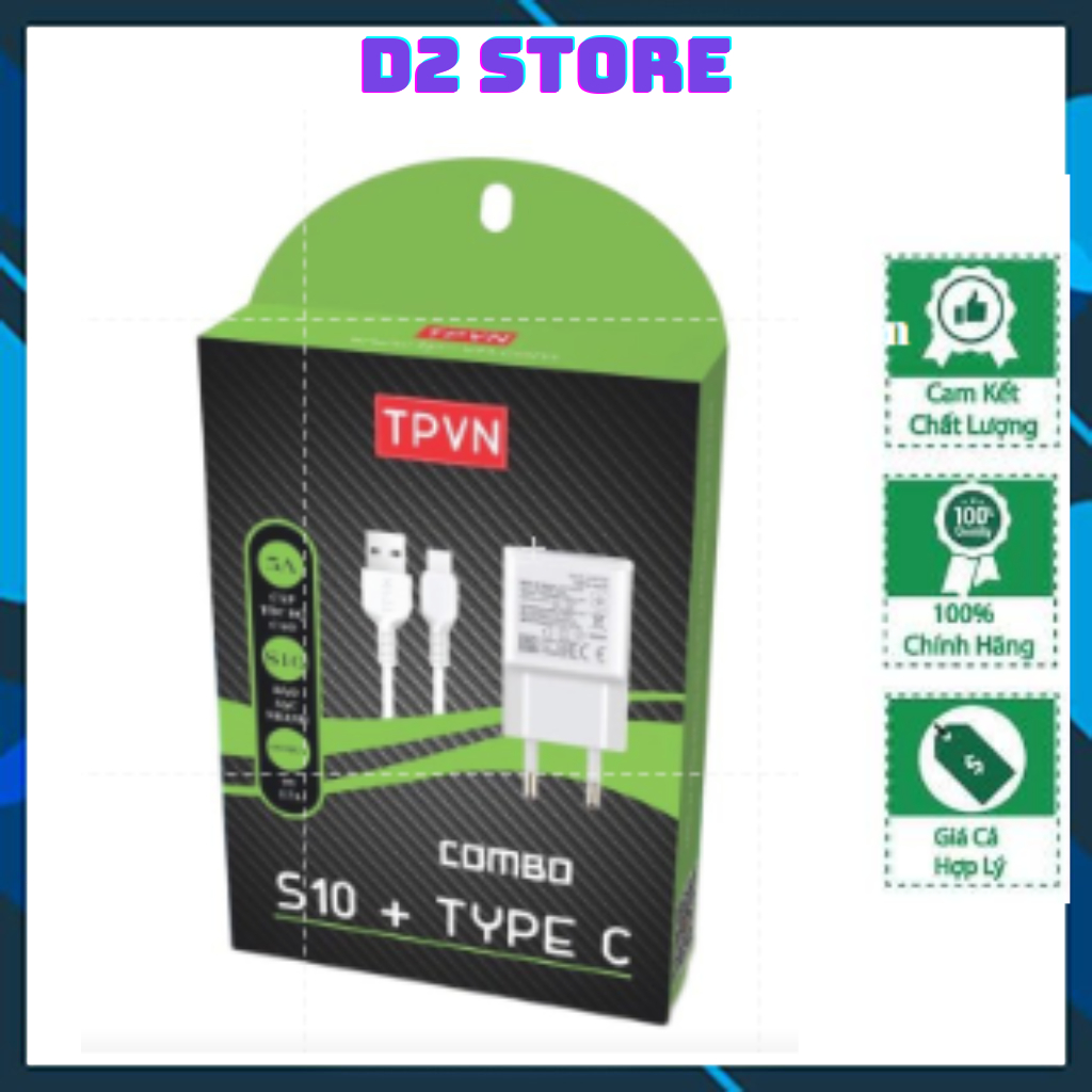 Bộ Sạc Nhanh TPVN S10 Cho Các Dòng Máy Samsung; Oppo; Vivo...Redmi -D2 Store .