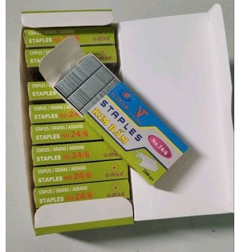 Ghim bấm số 3 (24/6) G STAR (10 HỘP GHIM NHỎ)