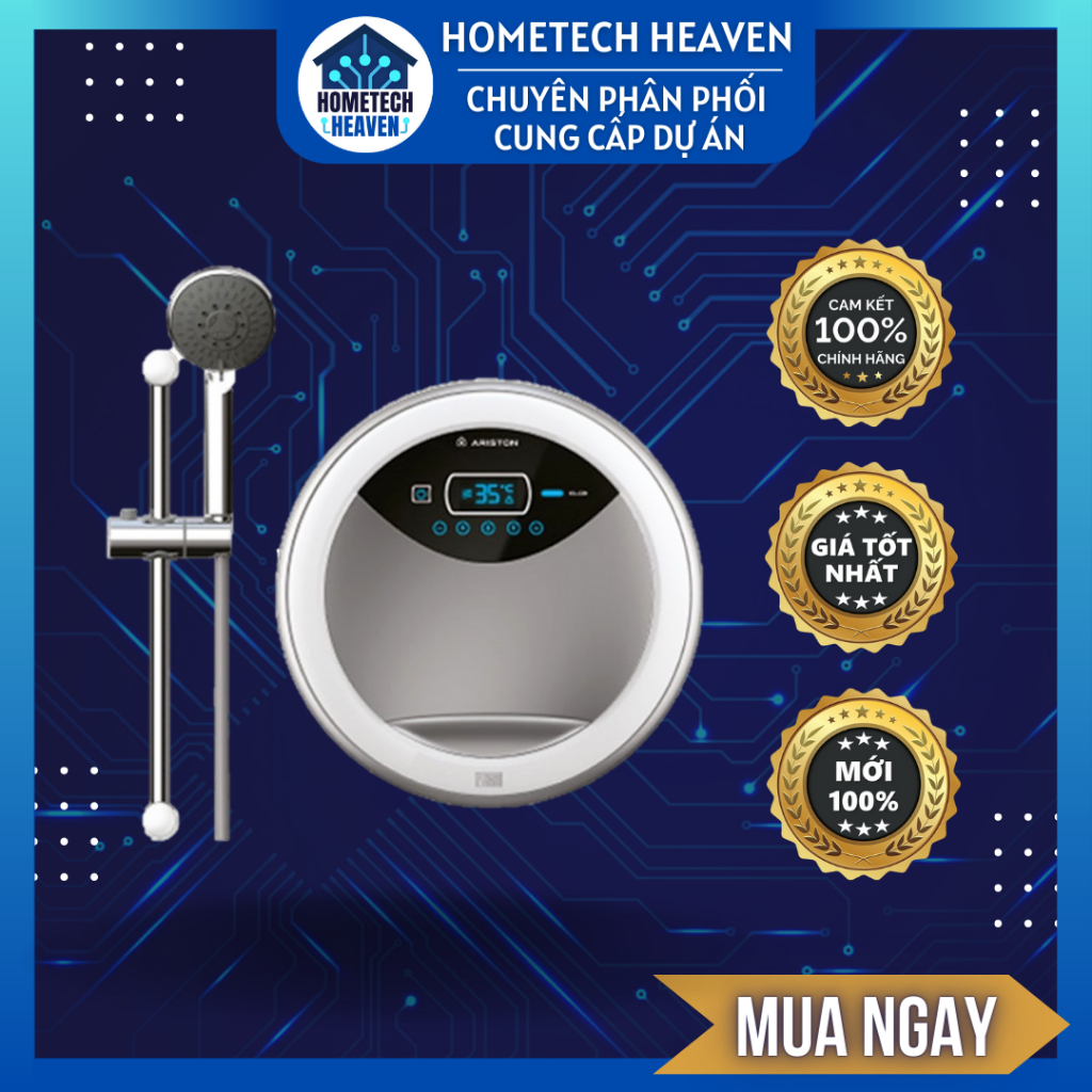 ☑️ Máy Nước Nóng Ariston RT45PE-VN có bơm trợ lực, 4.5 Kw, Bảo hành Chính hãng 2 năm