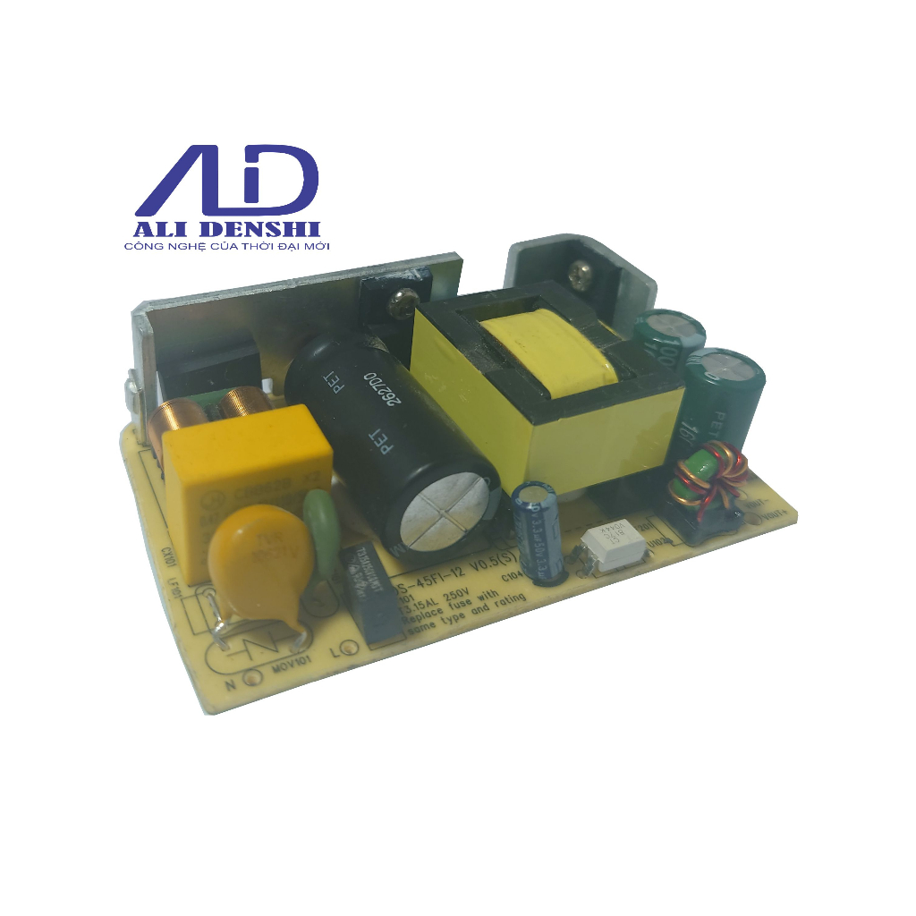 Mạch nguồn xung không vỏ 220VAC to 12VDC 5A