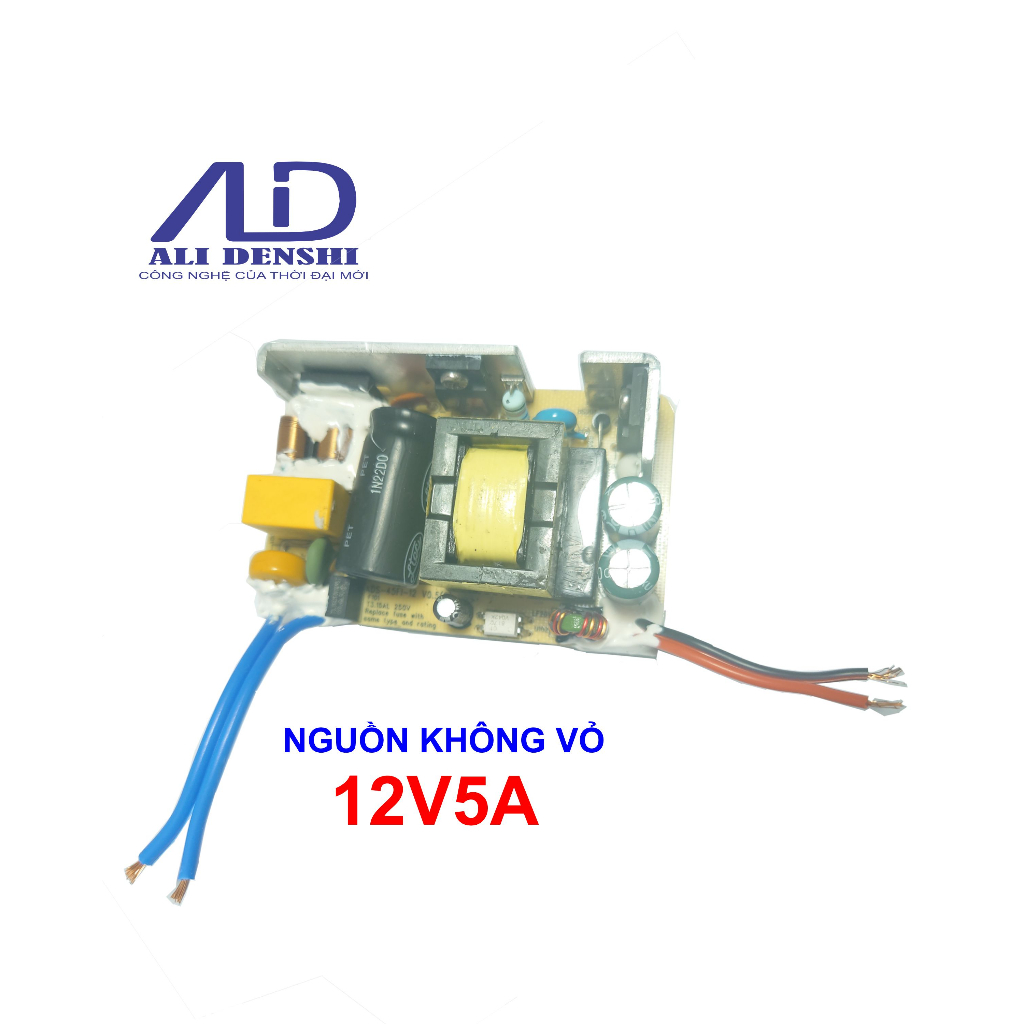 Mạch nguồn xung không vỏ 220VAC to 12VDC 5A