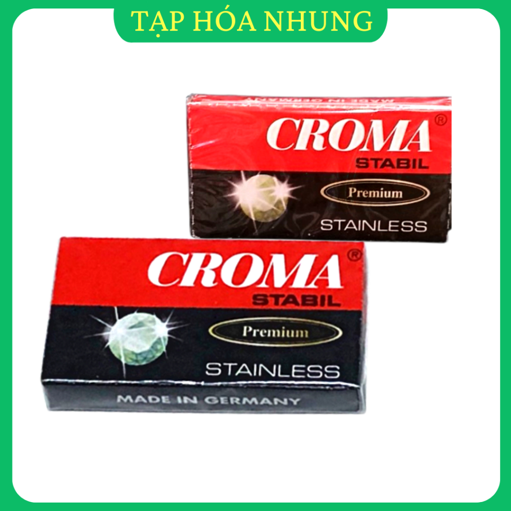 Hộp 10 Lưỡi Dao Cạo Râu Croma Đức-siêu sắc loại tốt