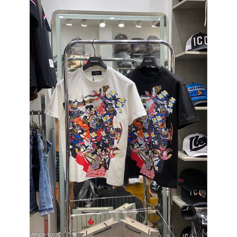 Áo phông DSQ2 Sammurai hình in cao cấp kèm video ảnh thật tại shop