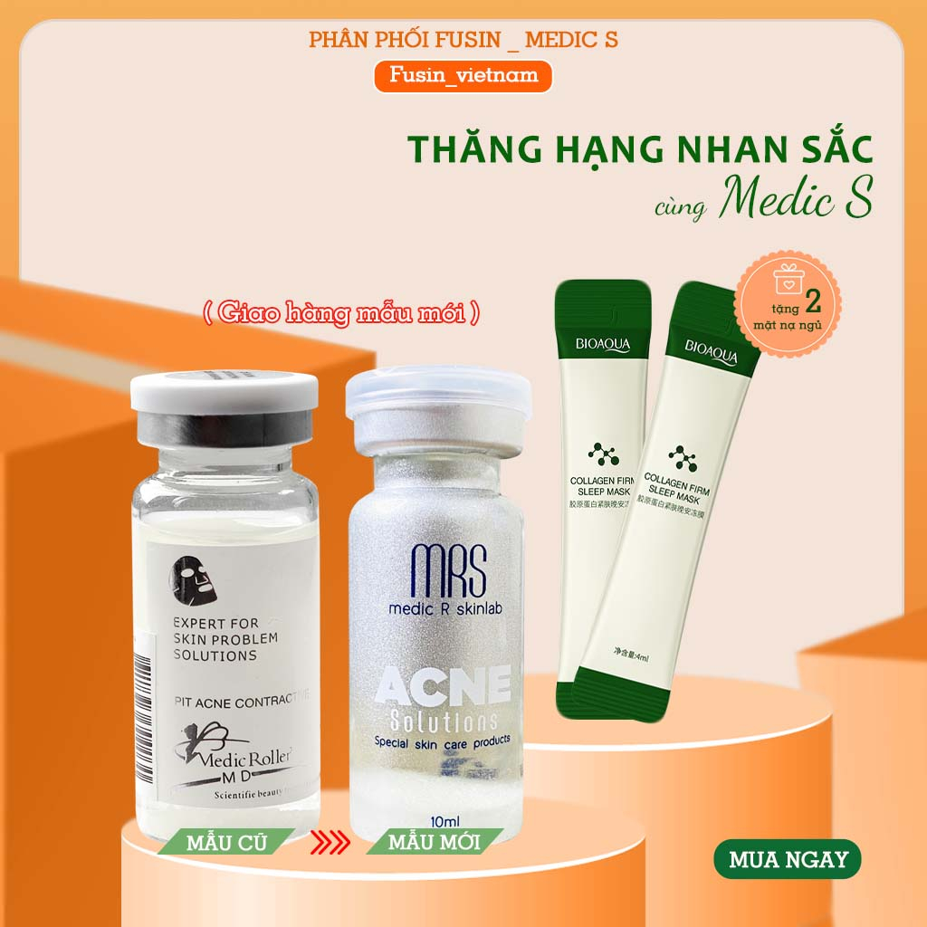 Serum mụn Medic Roller  - Pit acne contractive10ml -  loại bỏ mụn ẩn, mụn mủ... ( MB )