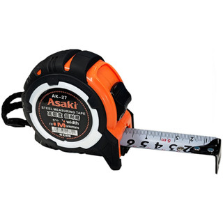 Thước cuộn thép nền trắng 3m x 19mm asaki ak-2776