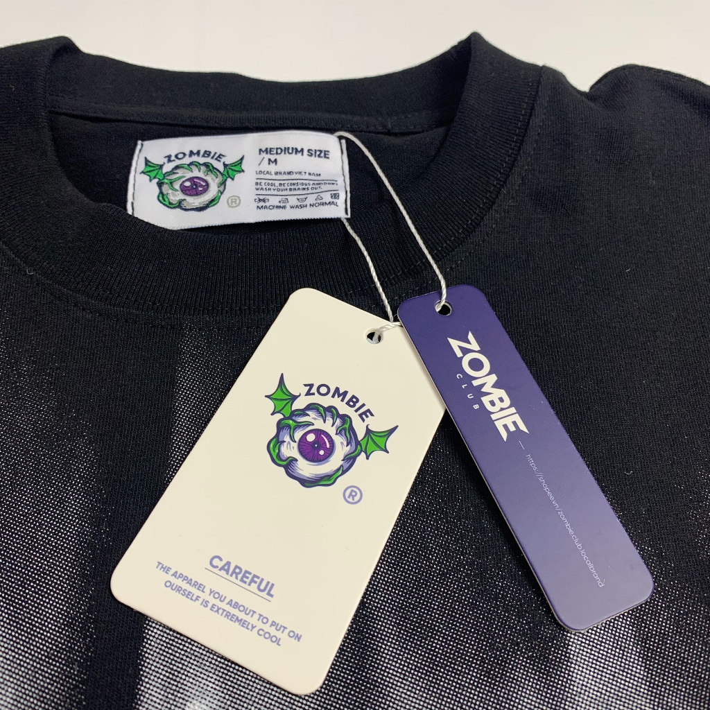 Áo thun Zombie Club x PAMIN Blur  vải thun cotton định lượng 250gsm ZB002