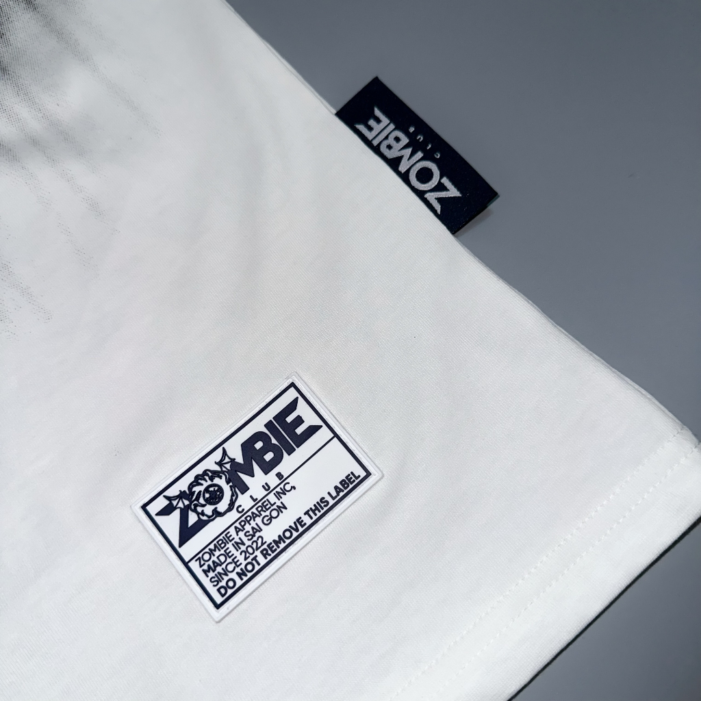 Áo thun Zombie Club x PAMIN Blur vải thun cotton 100% định lượng 250gsm ZB002