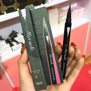 Bút Kẻ Mắt Dạ Cellio Không Lem Không Trôi Miracle Waterproof Pen Liner Hàn Quốc