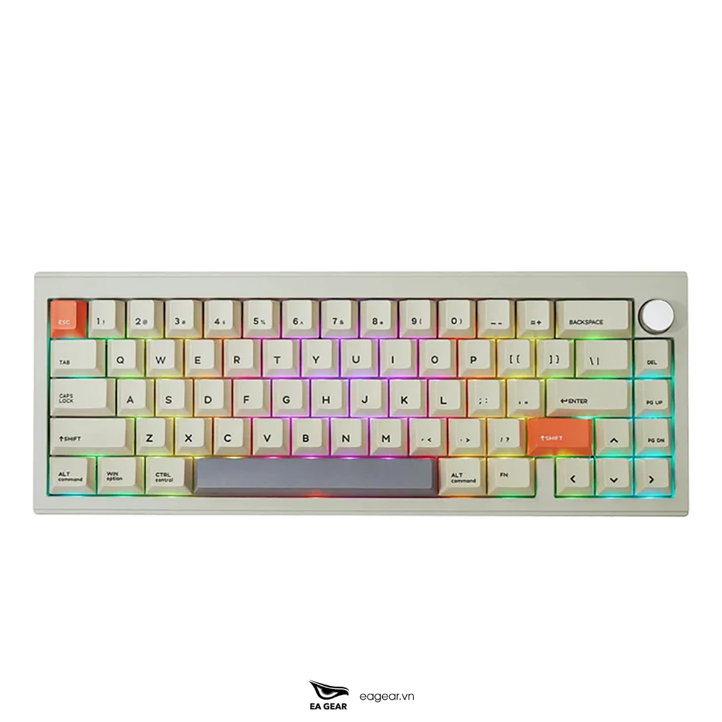 Bàn Phím Cơ Cidoo V65 2 Modes Hotswap Full Nhôm CNC Gasket Mount - EA Gear
