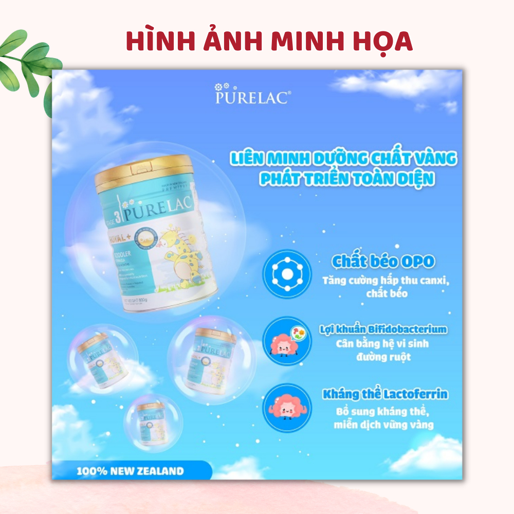 SỮA BỘT, CÔNG THỨC PURELAC SỐ 1,2,3 - 800GR - SỮA NHẬP KHẨU DATE MỚI