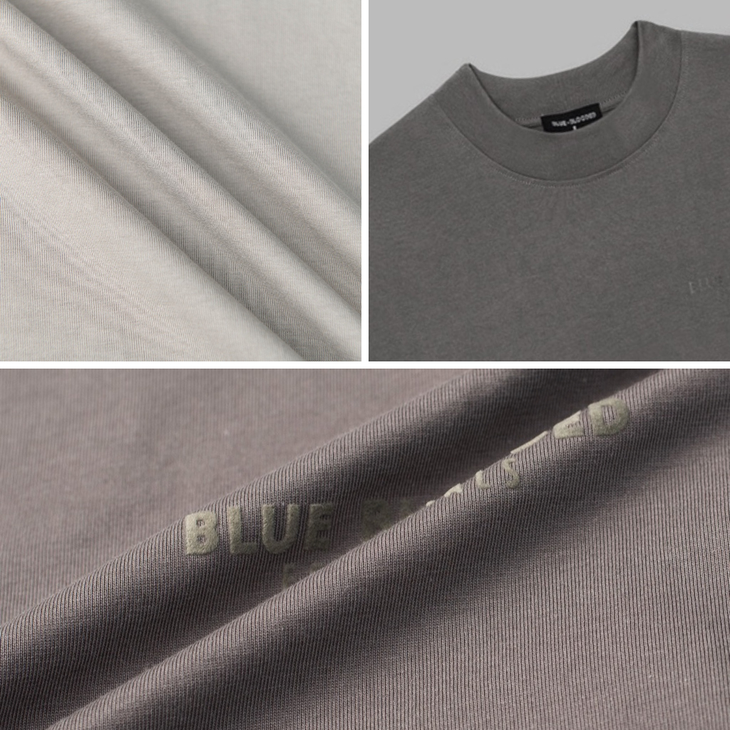 Áo Thun Local Brand Blue Blooded Unisex,Cổ Cao, Phông Cộc Tay Form Rộng, Chất Cotton thoáng mát