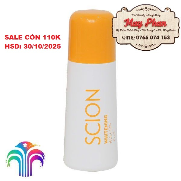 Lăn khử mùi Scion Nuskin 75ml ngăn mùi hôi nách không làm ố quần áo, lăn nách scion làm sáng vùng da dưới cánh tay