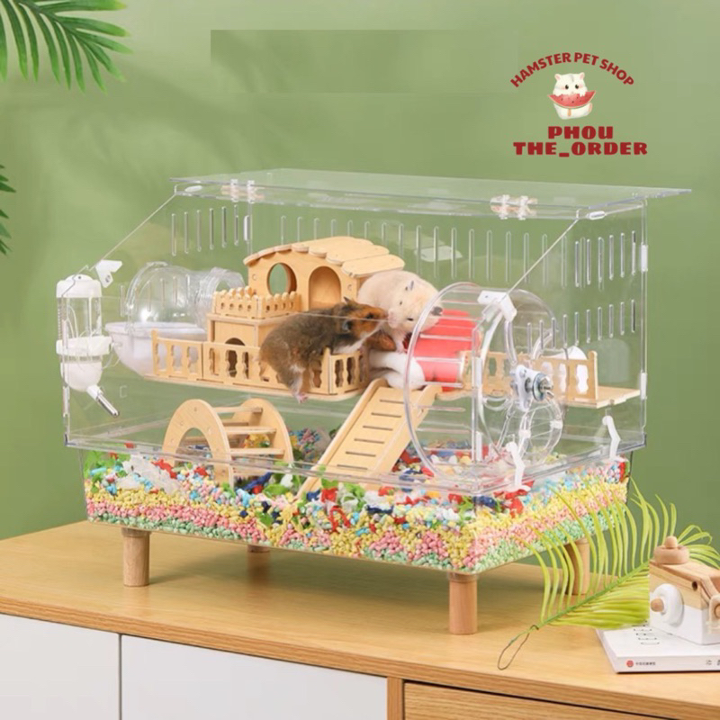 Lồng nhựa mica KHÔNG PHỤ KIỆN cho hamster