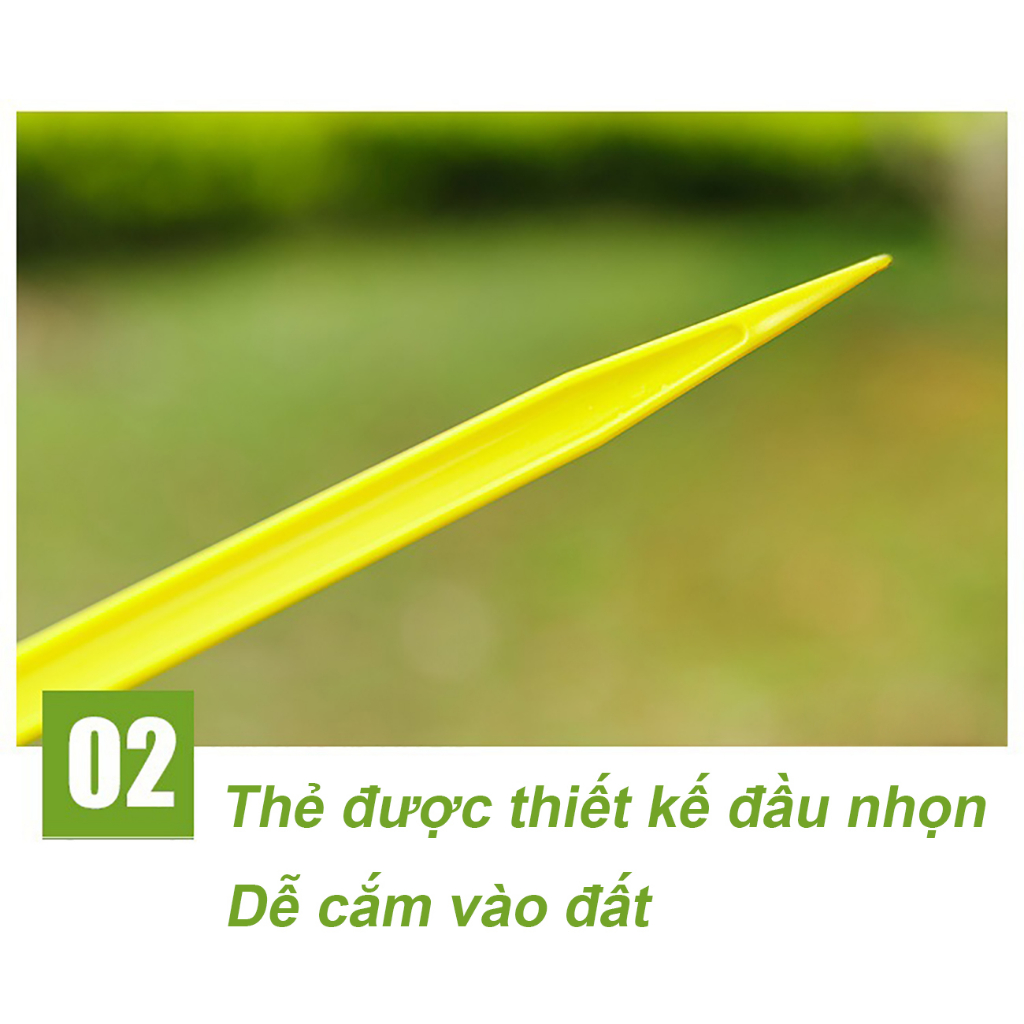 Thẻ ghi tên cây trồng cỡ lớn, thẻ cắm ghi tên đánh dấu Đánh dấu thông tin và trang trí cây trồng 27/36/45CM