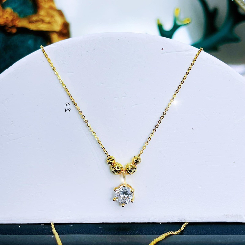 dây chuyền vàng mix mặt đá