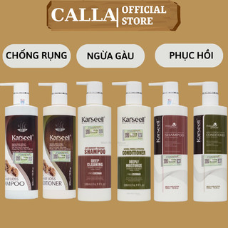 Dầu Gội Xả COLLAGEN KARSEELL MACA 500ML * 2 Phục Hồi Tóc Hư Tổn Siêu Mượt Hương Nước Hoa