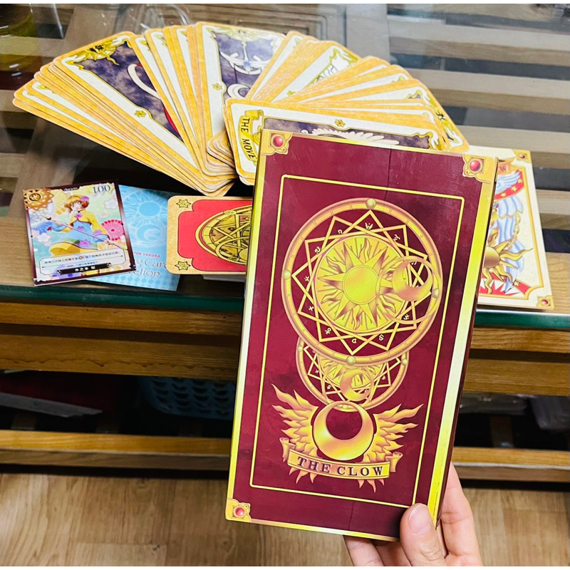 Bài clow sakura mầu nâu , lá bài sakura hồng  gồm 56 quân bài