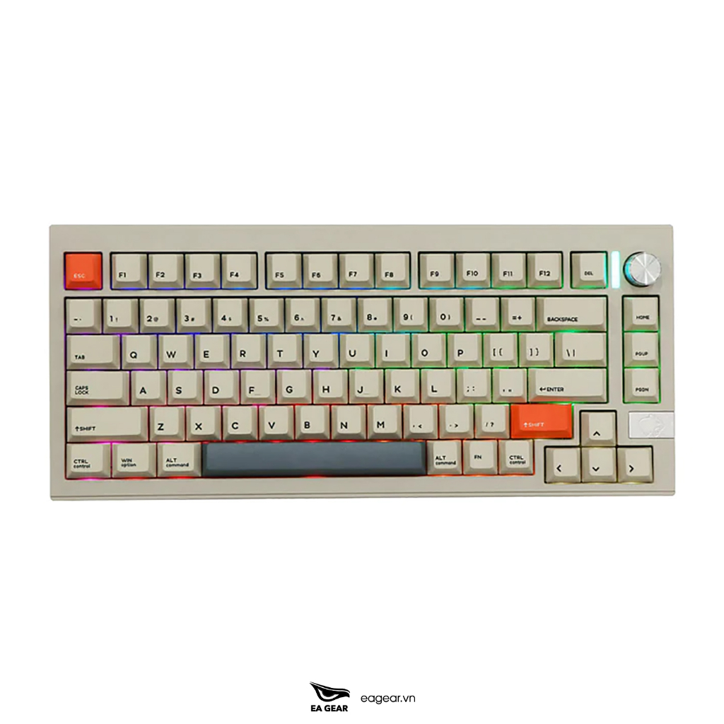 Bàn Phím Cơ Cidoo V75 3 Modes Hotswap Full Nhôm CNC Gasket Mount - EA Gear