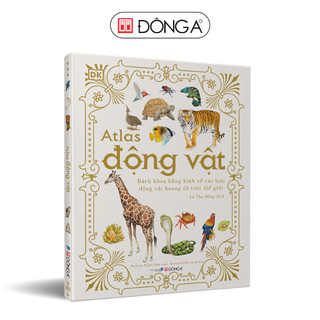 Sách - atlas động vật - bìa cứng - đông a