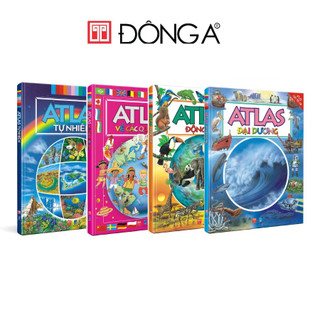 Sách - Bộ Atlas Cho Trẻ Em (Cuốn Lẻ Và Combo) - Bìa cứng - Đông A