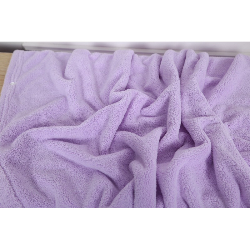 Khăn Tắm Có Mũ Thương Hiệu NUKI 100% Cotton Lông Cừu Mềm Mượt Thấm Hút Tốt 70x140cm