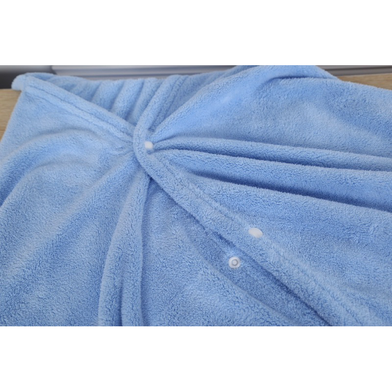 Khăn Tắm Có Mũ Thương Hiệu NUKI 100% Cotton Lông Cừu Mềm Mượt Thấm Hút Tốt 70x140cm