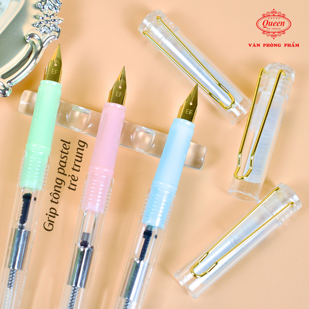 Bút máy ngòi trơn Queen FP-17-1 nét EF