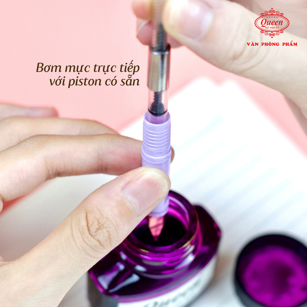 Bút máy ngòi trơn Queen FP-17-1 nét EF