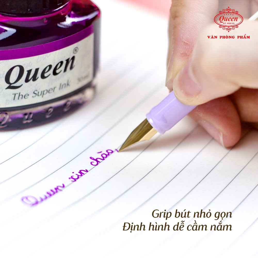 Bút máy ngòi trơn Queen FP-17-1 nét EF