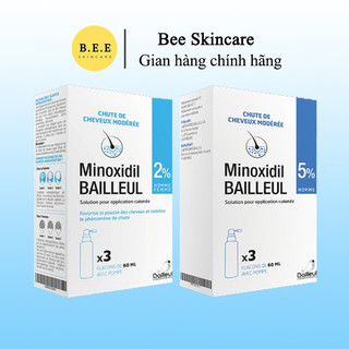  Xịt mọc tóc Minoxidil Bailleul 2% 5% Pháp Giảm Rụng Và Kích Thích Mọc Tóc dành cho Nam và Nữ Bee Skincare 