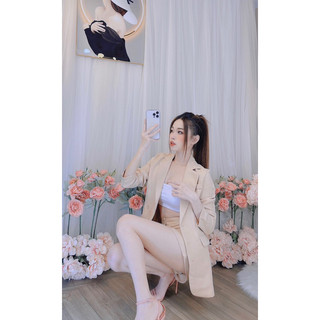 set Vest chân váy công sở
