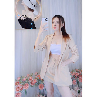 set Vest chân váy công sở