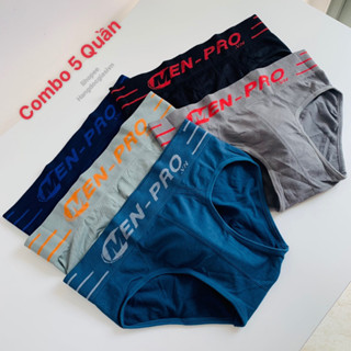  Combo 5 Quần lót nam lưng cao - Quần sịp tam giác thun cotton 