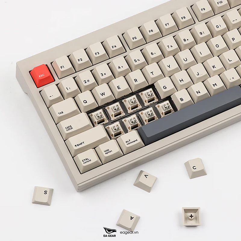 Bàn Phím Cơ Cidoo V87 3 Modes Hotswap Full Nhôm CNC Gasket Mount - EA Gear