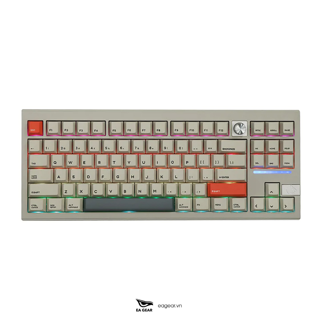 Bàn Phím Cơ Cidoo V87 3 Modes Hotswap Full Nhôm CNC Gasket Mount - EA Gear