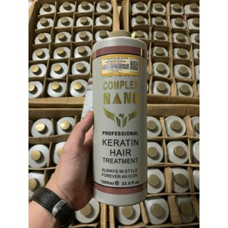 Keratin nano hấp phục hồi tóc chai 1000ml