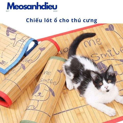 Chiếu trúc lót ổ cho chó mèo nhiều size, chiếu điều hòa cách nhiệt nằm ngủ mùa đông mùa hè