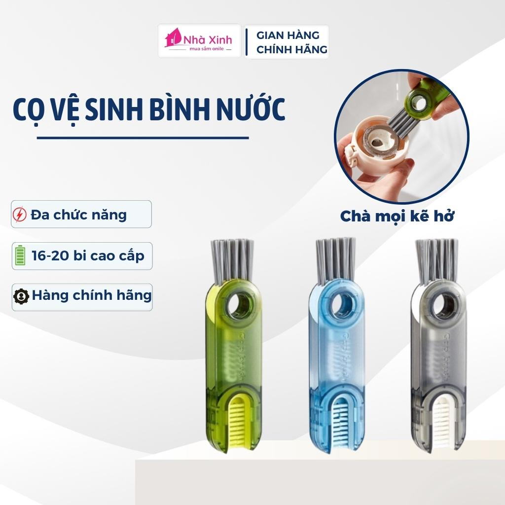 Bàn chải cọ rửa đa năng, vệ sinh các kẽ nhỏ trong nhà xoay 360 độ cọ sạch bình nước, bình sữa cho bé cực kì tiện lợi